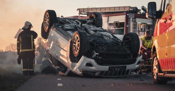 Three people taken to hospital after rollover crash in The Villages