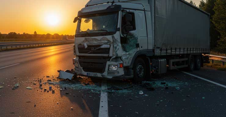 Truck crashes off I-75, shuts down southbound lanes near mile marker 88 in Collier County