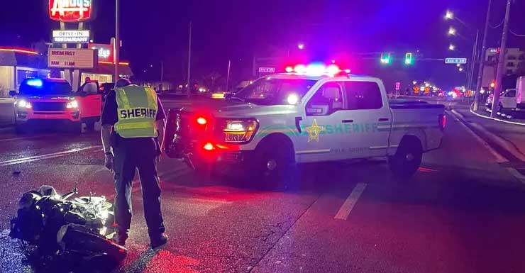 Woman coming home from church claims she hit a bump before deadly Winter Haven motorcycle crash: PCSO