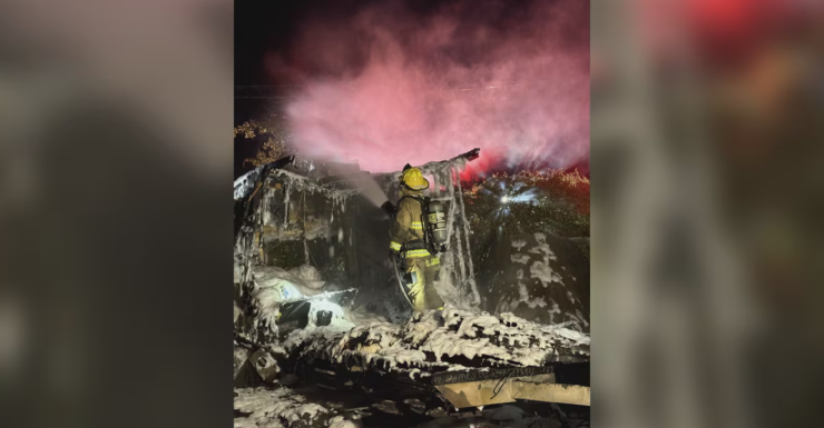 Alachua County firefighters put out travel trailer fire