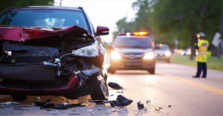 Dramatic video shows car upside down in a creek after crash