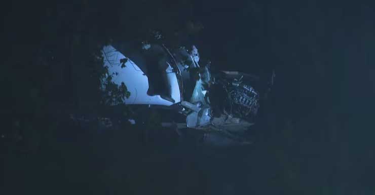 Driver dies after crashing car into billboard support post on I-95 in Broward