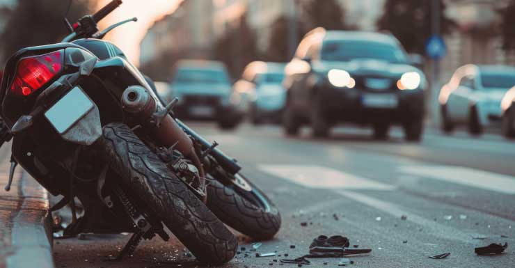 Motorcyclist killed after colliding with debris on highway