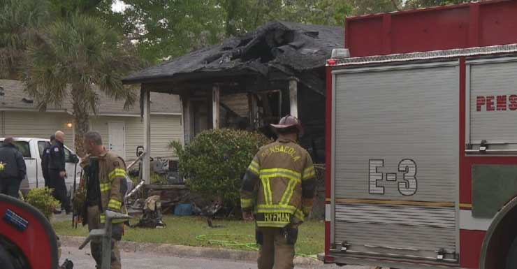 Pensacola house fire displaces resident, no smoke alarms found in home