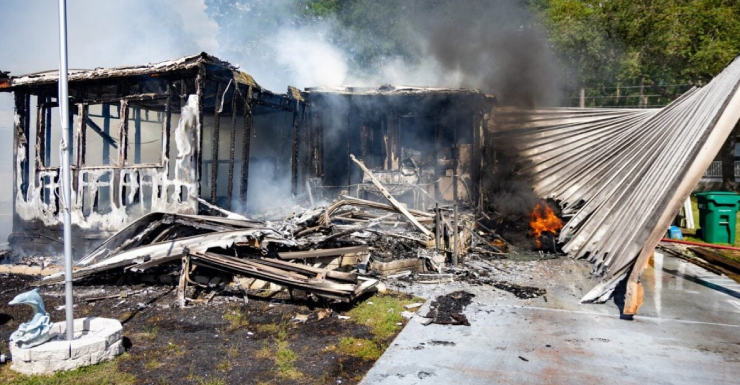 Veteran displaced after mobile home in Ocala destroyed by fire
