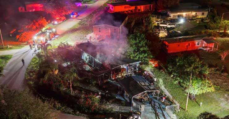 Candle causes mobile home fire in Fort Myers, displacing residents