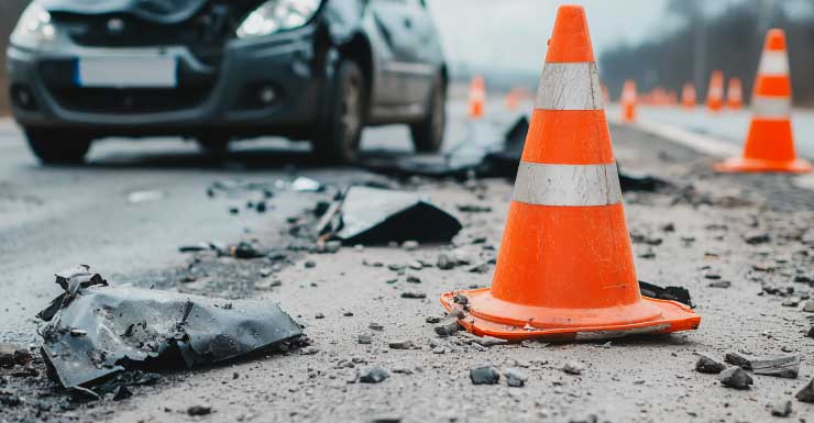 Crash shuts down 3 lanes on I-4 eastbound at Princeton Street