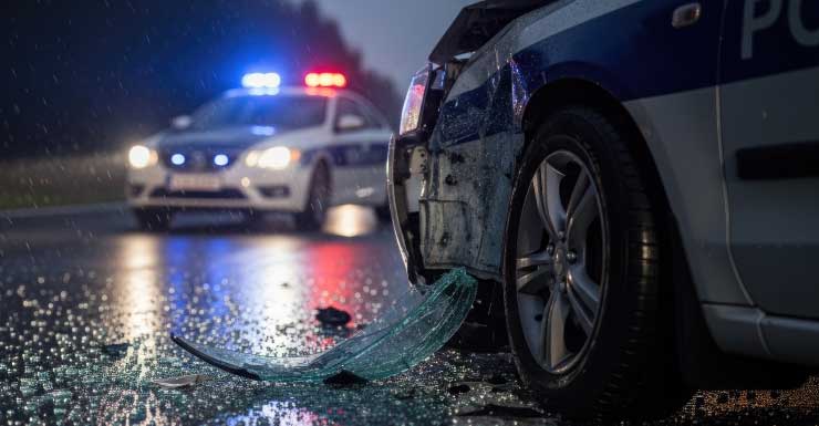Cruiser crash sends Hollywood Police officer to hospital; North Ocean Drive back open near Hollywood Blvd. on-ramp