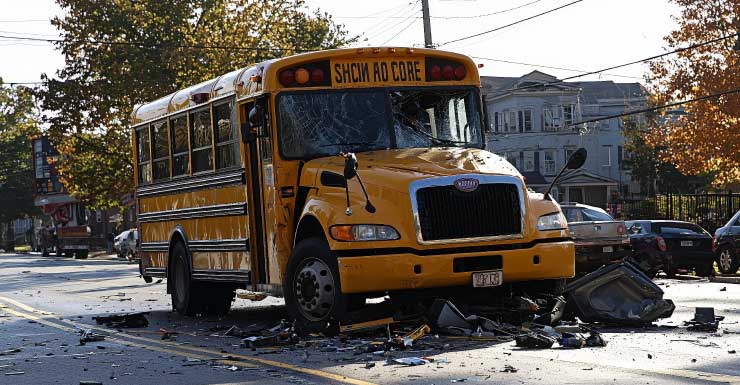 Driver crashes into Ocala school bus after medical episode