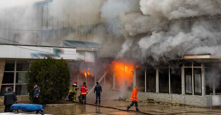Fire tears through Stuart medical supply building, crews battle overnight blaze