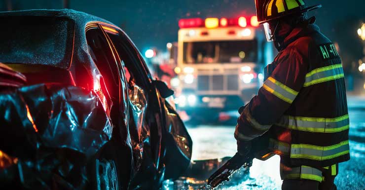 Rollover crash blocked lanes along US-41 Business in North Fort Myers