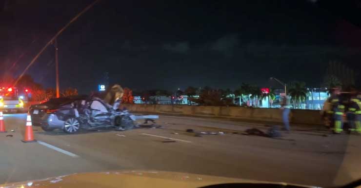 Teen girl dead after multi-vehicle crash shuts down I-95 overnight in Riviera Beach