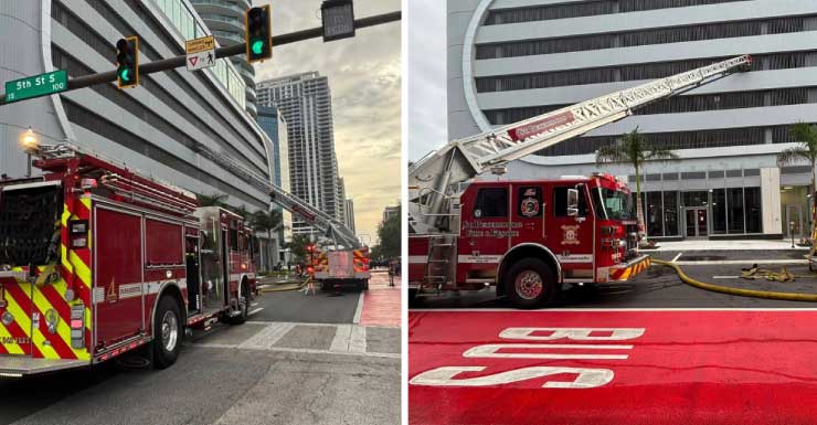 2 vehicles caught fire in St. Pete parking garage: SPFR