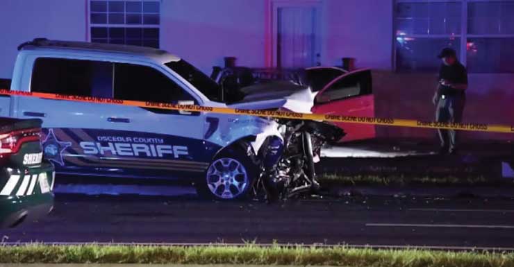3 hurt when chase ends in crash with Osceola County deputy patrol vehicle, sheriff’s office says