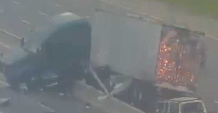 4-vehicle crash slows traffic on Florida's Turnpike in Orange County