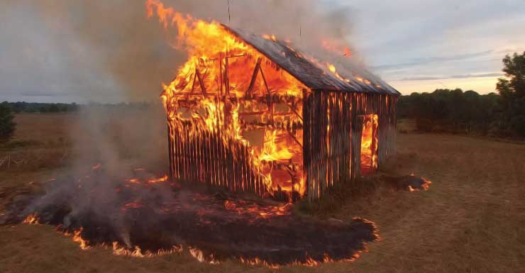 Donkey and horse die as flames engulf barn on in Martin County
