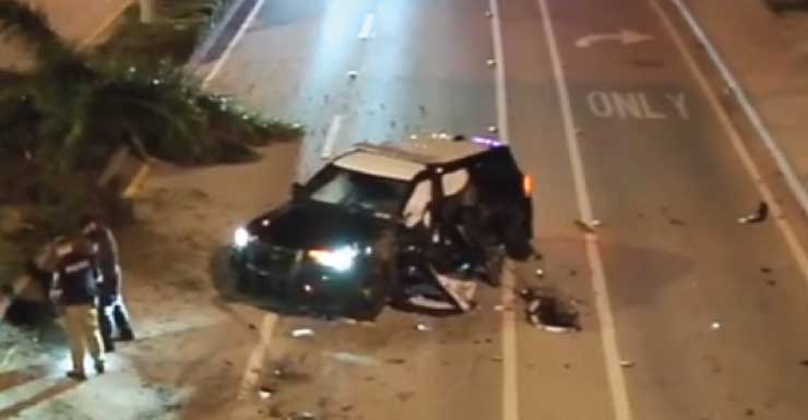 Driver in high-speed Hollywood hit-and-run that injured officer charged with felonies after Chicago arrest