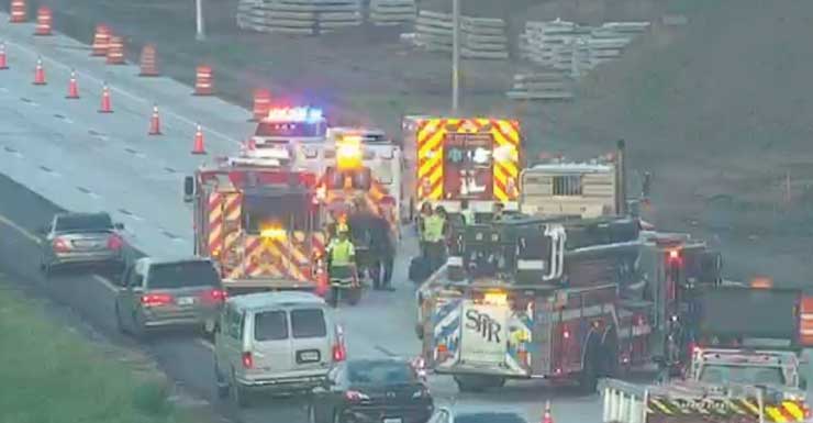 I-275 South blocked in Pinellas due to crash