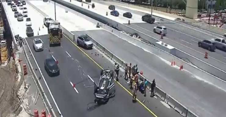 I-4 eastbound reopened in Doctor Phillips after a vehicle flipped