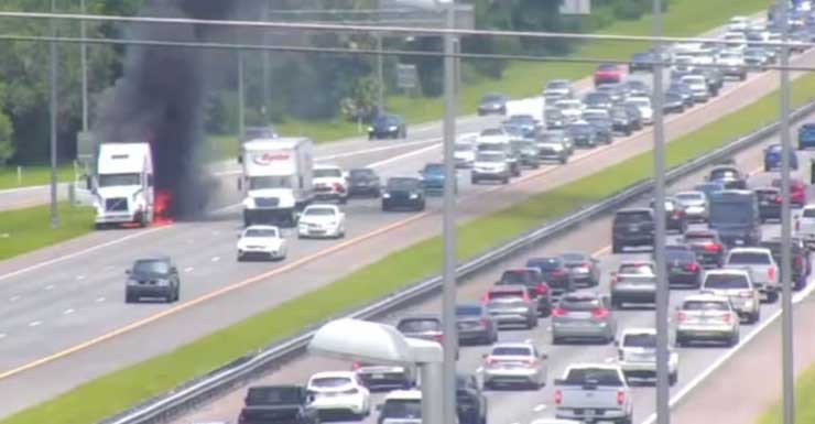Lanes of I-4 westbound closed at Debary avenue