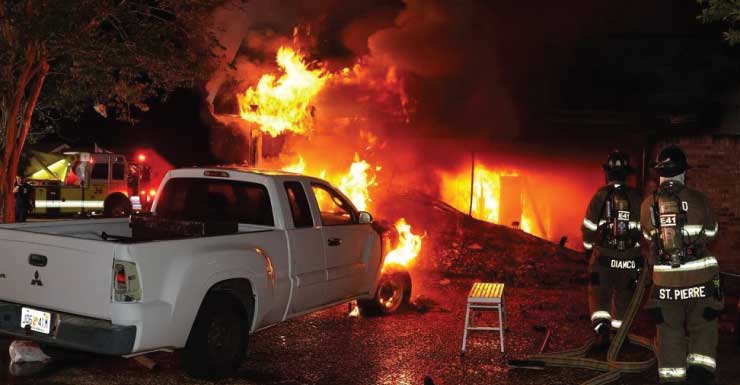 Midway Fire District battles Gulf Breeze house fire; residents displaced, dog dies