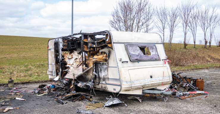 Mobile Home Fire Breaks Out Early Saturday Morning