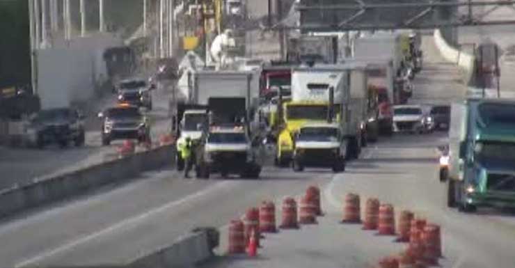 Morning delays on Florida's northbound Turnpike after crash in Lake Worth