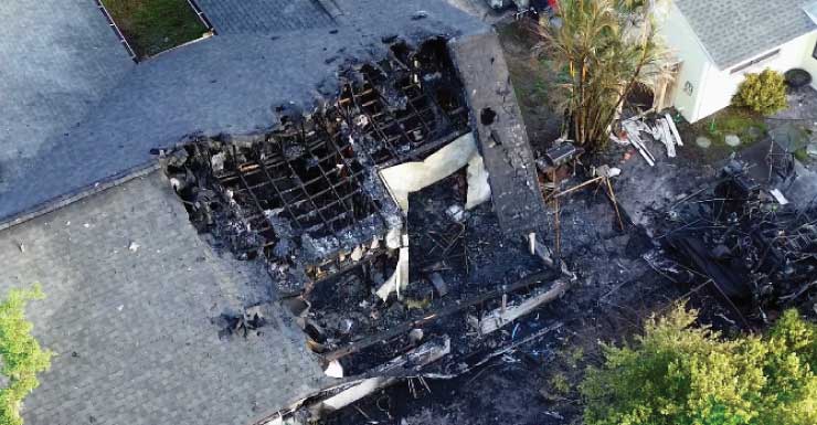 Several homes evacuated in Holiday as firefighters battle blaze: PCFR