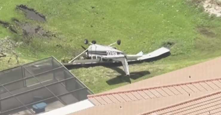 Small plane crash lands near North Perry Airport in Pembroke Pines