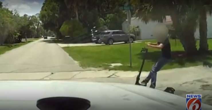 Teen on e-scooter crashes into Florida deputy’s patrol car, video shows