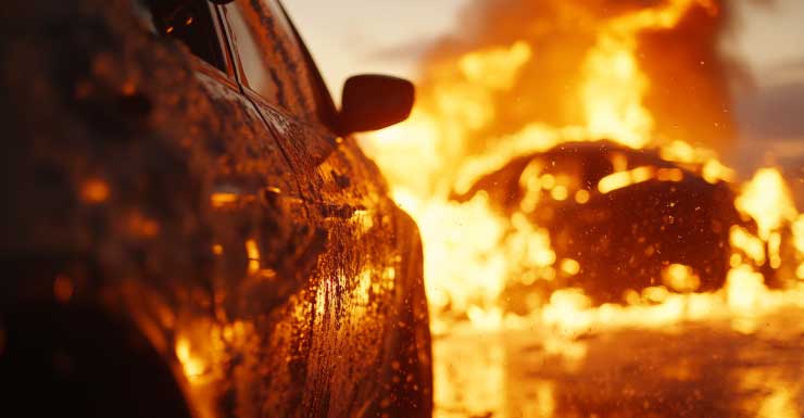 VIDEO: 1 dead after wrong-way fiery 4-car crash on I-275 in Tampa
