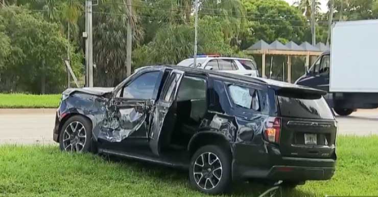 Woman and child hospitalized after crash in Pembroke Pines, husband says