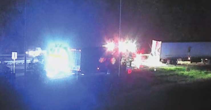 1 airlifted after crash shuts down southbound I-95 in Brevard County