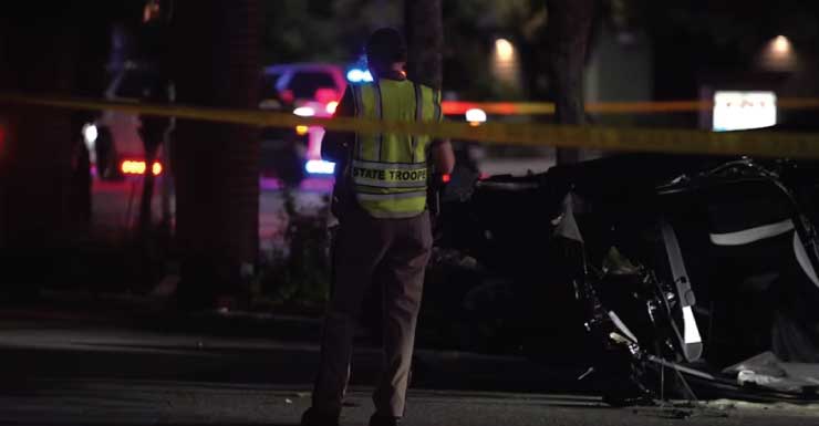 64-year-old woman riding scooter dies in St. Johns County crash that flips Tesla on State Road 16