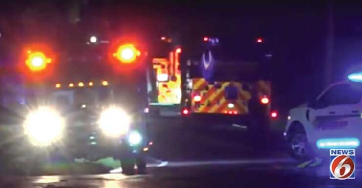 Driver killed after pickup leaves road, bursts into flames in Seminole County, troopers say