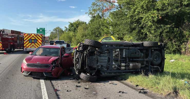 Drowsy driver causes four-vehicle crash on I-75 in Pasco County
