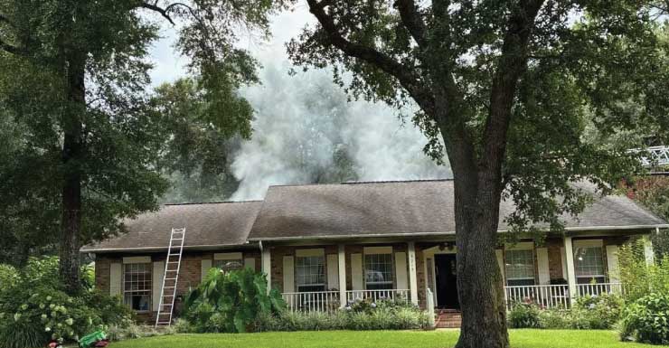 Fire near water heater damages Escambia County home