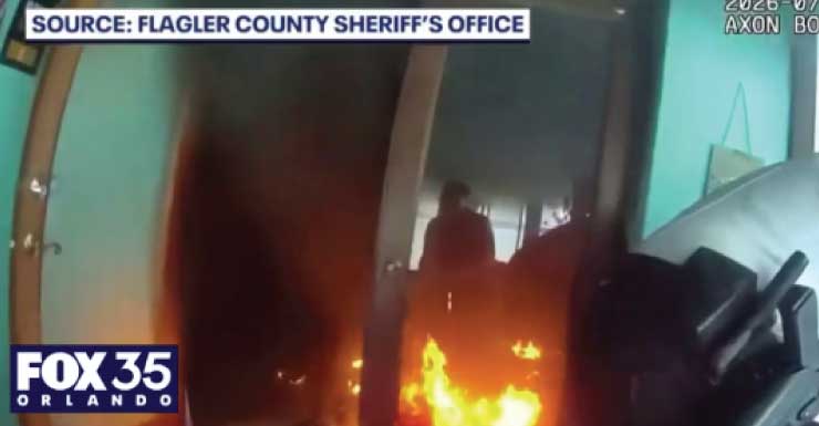 Flagler County deputies rescue homeowner from burning Palm Coast house