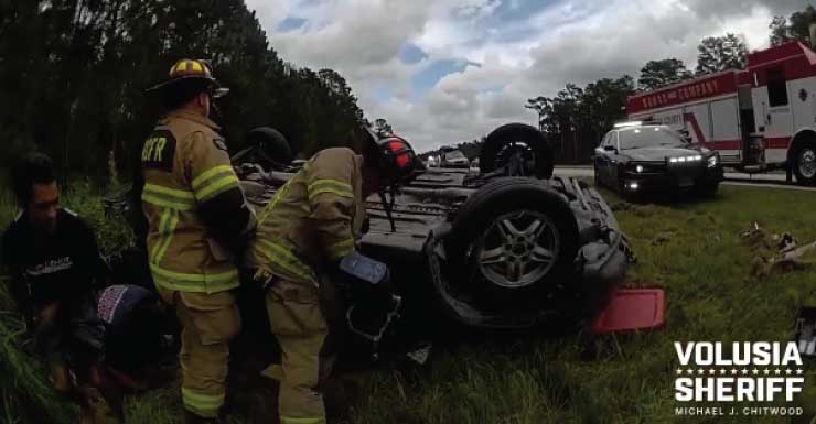 Florida man arrested after hit-and-run involving fire truck, deputies say