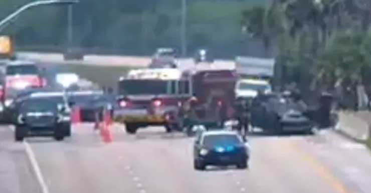 Major crash slows traffic on I-95 northbound near Hobe Sound, MCSO investigating