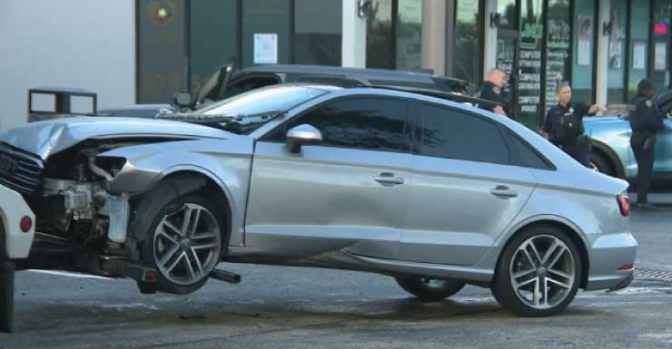 Man in custody after fleeing car crash scene in Margate, police say