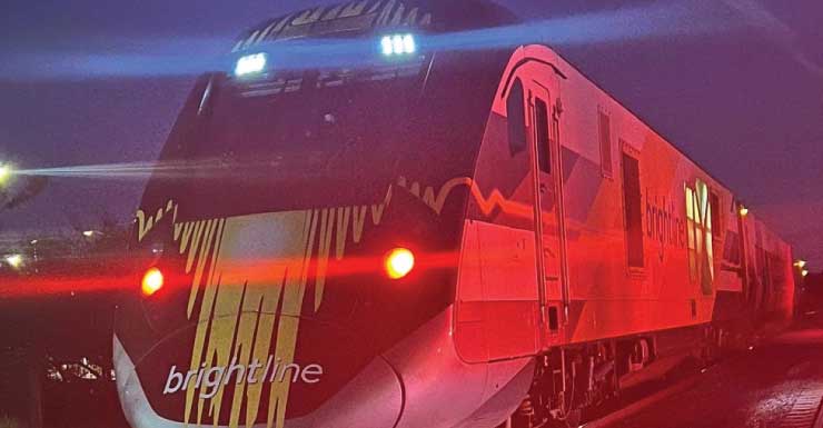 Pedestrian critically injured after being struck by high-speed train in West Palm Beach