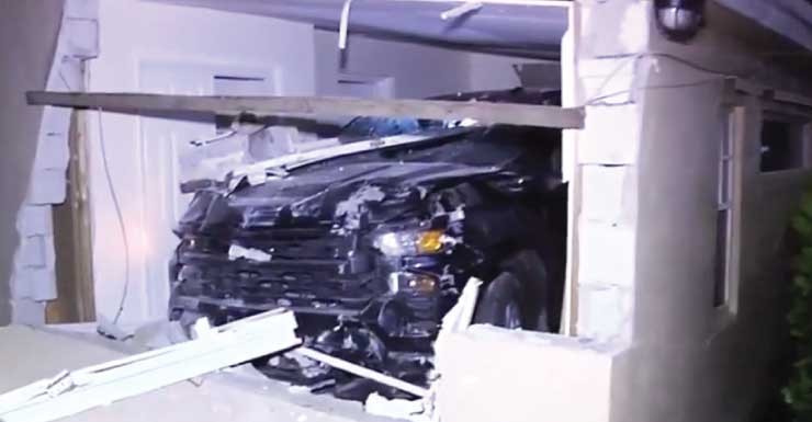Pickup truck driver in custody for DUI after slamming into house in Lauderhill, police say; no injuries reported