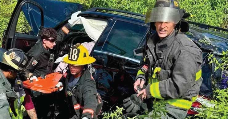 Trapped in overturned vehicle, driver rescued from ditch in St. Lucie County
