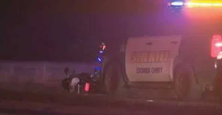 Two injured in Escambia County motorcycle crash on I-110, south of Brent Lane