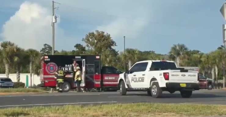 Unlicensed, uninsured driver faces four charges after Back Beach Road crash