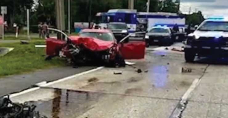 Video shows man's arrest after hit-and-run crash involving fire truck in Volusia County