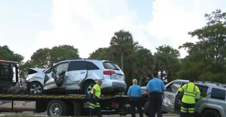 1 hospitalized, several others checked out at scene following Lauderhill crash involving bicyclist, multiple vehicles
