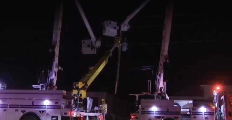 Cape Coral crash knocks down utility pole, flips SUV