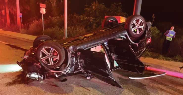 Crash closes Northbound US1 at NW Wright Boulevard after vehicle overturns in Stuart